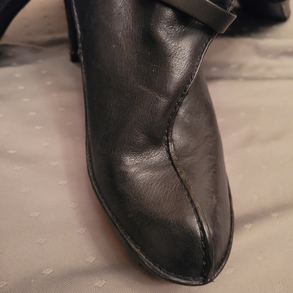 Knee high leather boots